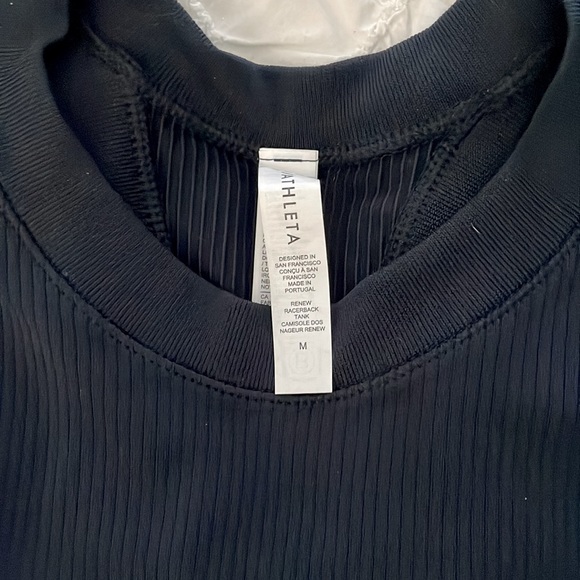 Athleta Renew Racerback Tank New Size M Navy - Picture 6 of 7